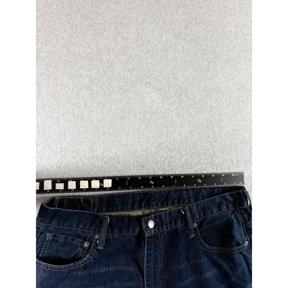 Levi's 559 Relaxed Straight Jeans Mens 36x30 Dark Washed Western Workwear Grunge